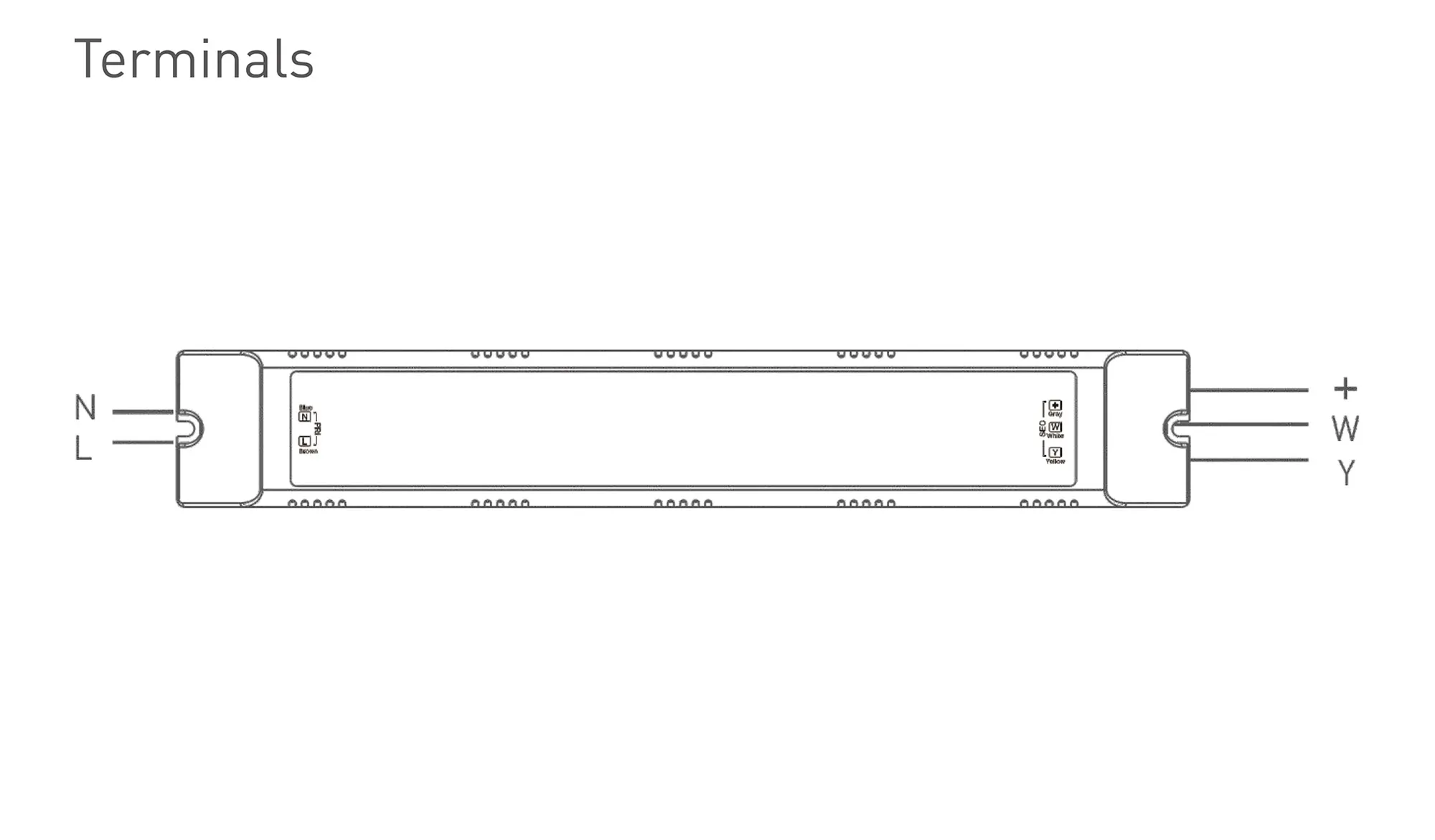 Ltech RF2.4GHz Wireless Dimmable Driver 108W 137-186Vdc/600mA.0-100% PWM dimming level, IP20. DCE-108-600-H2R  LTECH Wireless Receiver